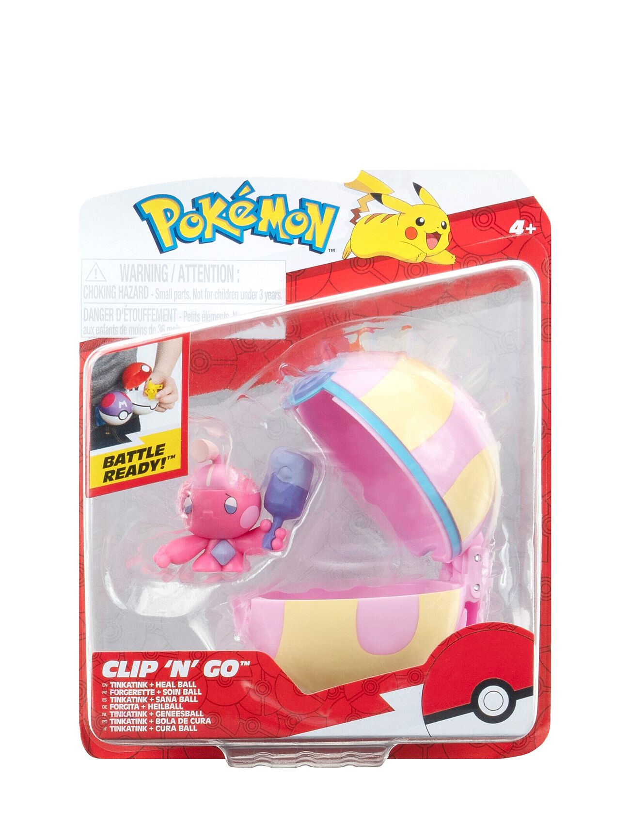 Pokemon Clip N Go Tinkatink With Heal Ball Toys Playsets & Action Figures Action Figures Multi/patterned Pokemon