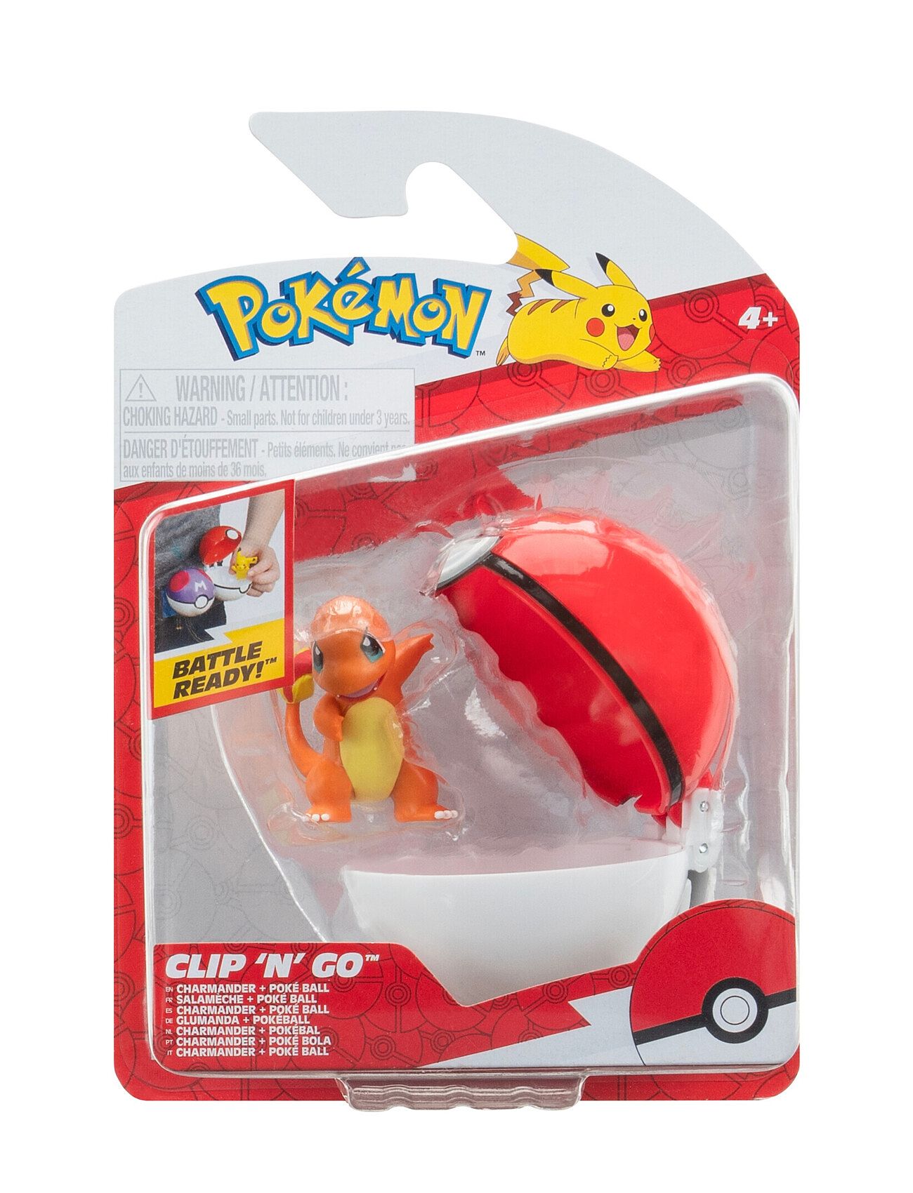 Pokemon Clip N Go Charmander With Poke Ball Toys Playsets & Action Figures Action Figures Multi/patterned Pokemon