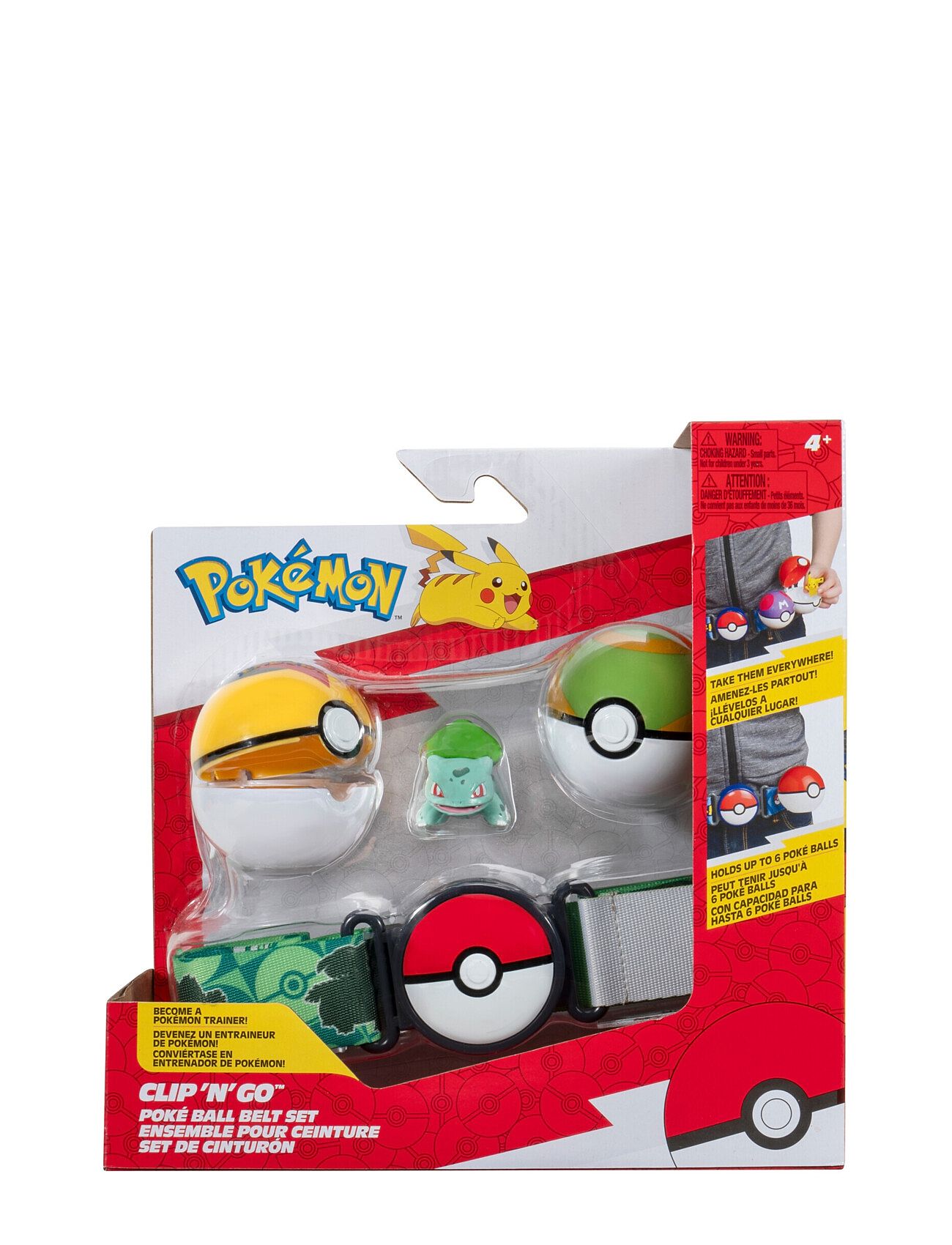 Pokemon Clip N Go Belt Set Bulbasaur Toys Playsets & Action Figures Play Sets Multi/patterned Pokemon