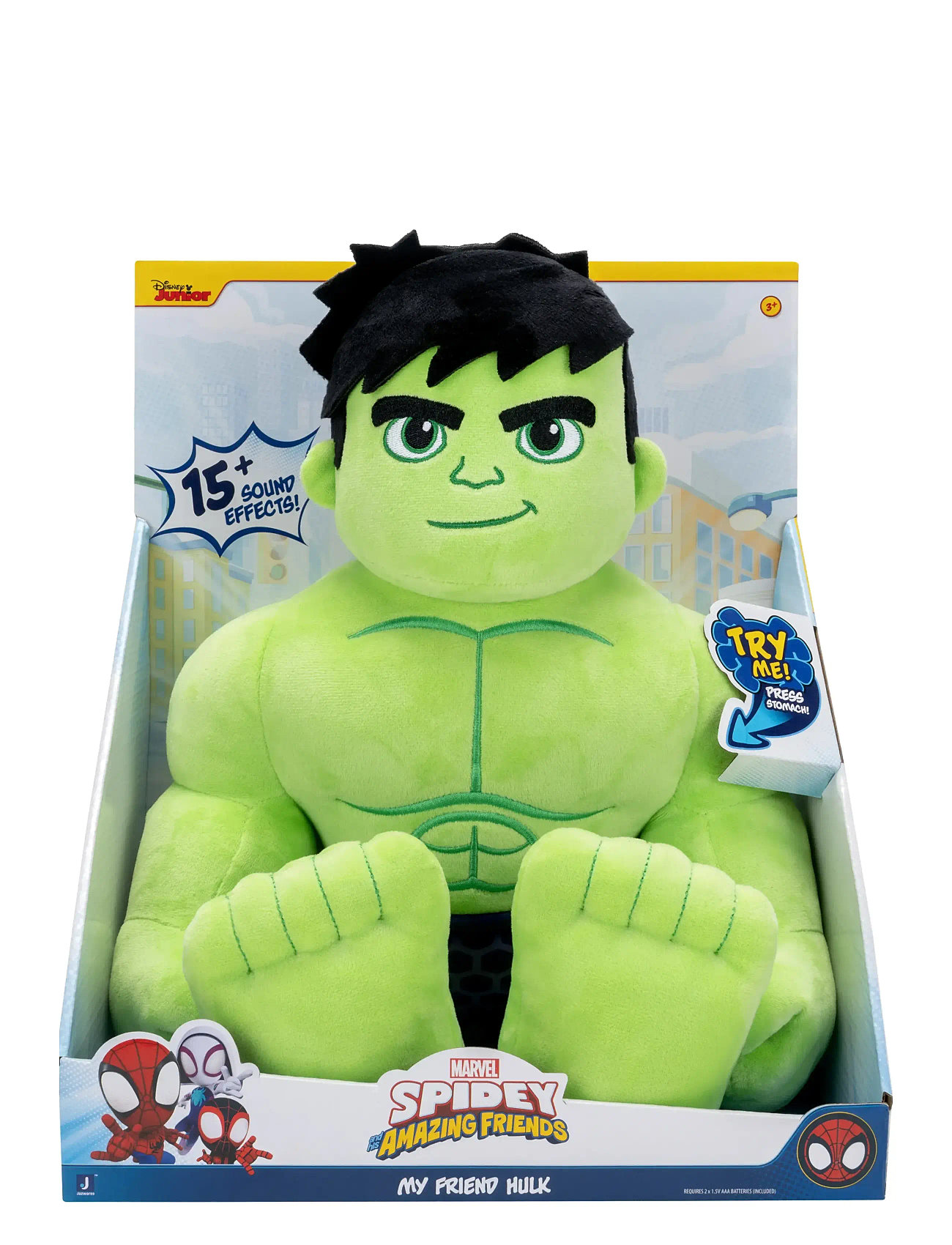 Hulk Spidey My Friend Hulk Feature Plush, One Size, Green, Legesæt Og Actionfigurer > Film- Og Eventyrfigurer, Børn