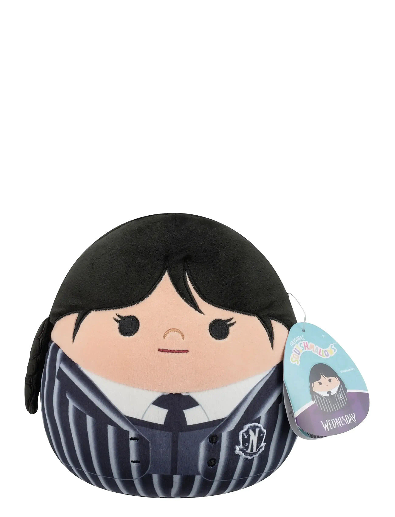 Squishmallows Squishmallows 20 cm Wednesday In Uniform, One Size, Black, Soft Legetøj > Stuffed Legetøj, Børn