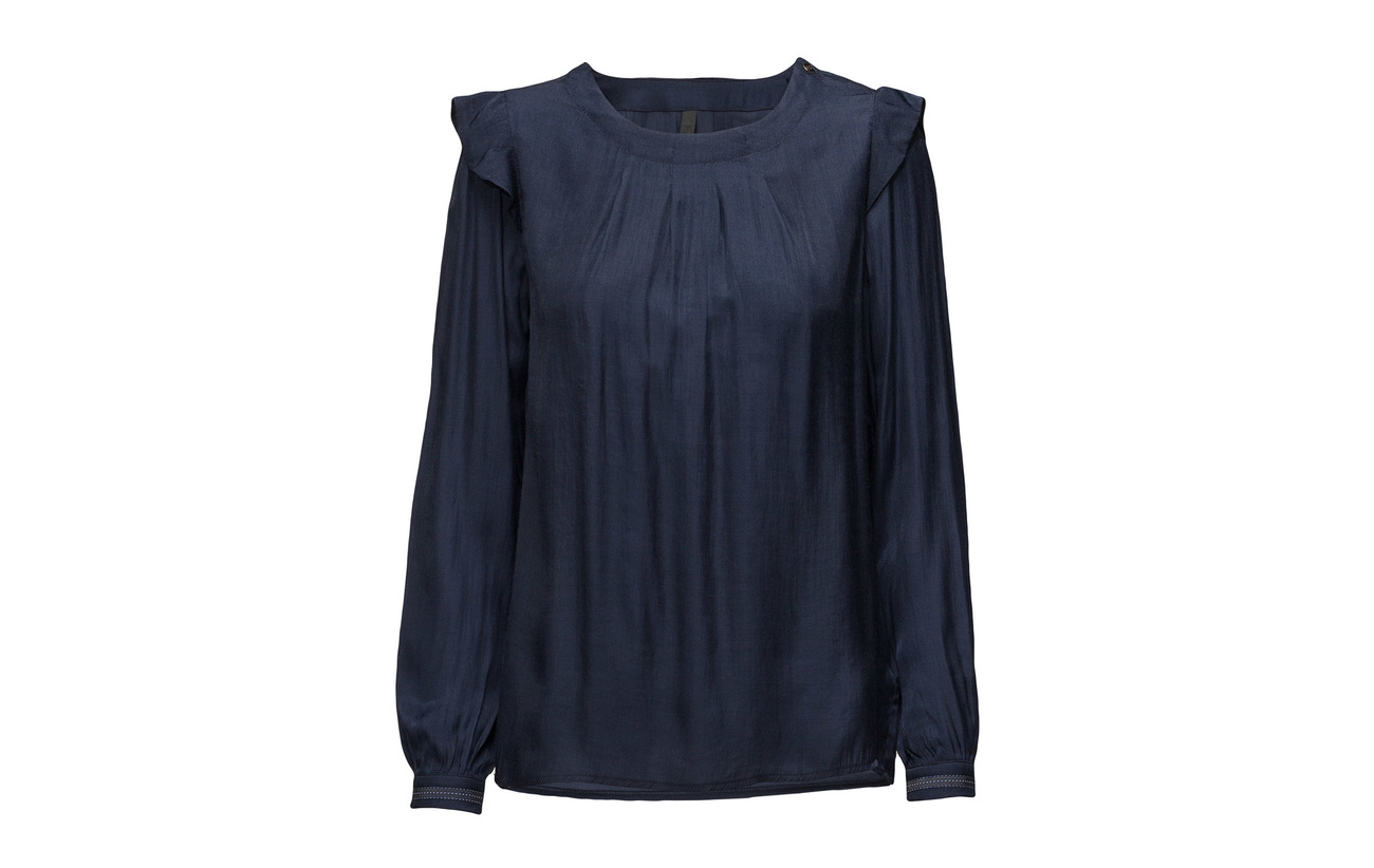 L Polyester 50 Kissi Jeans Viscose Ultra s Marine Blouse Pulz P0E8wqq