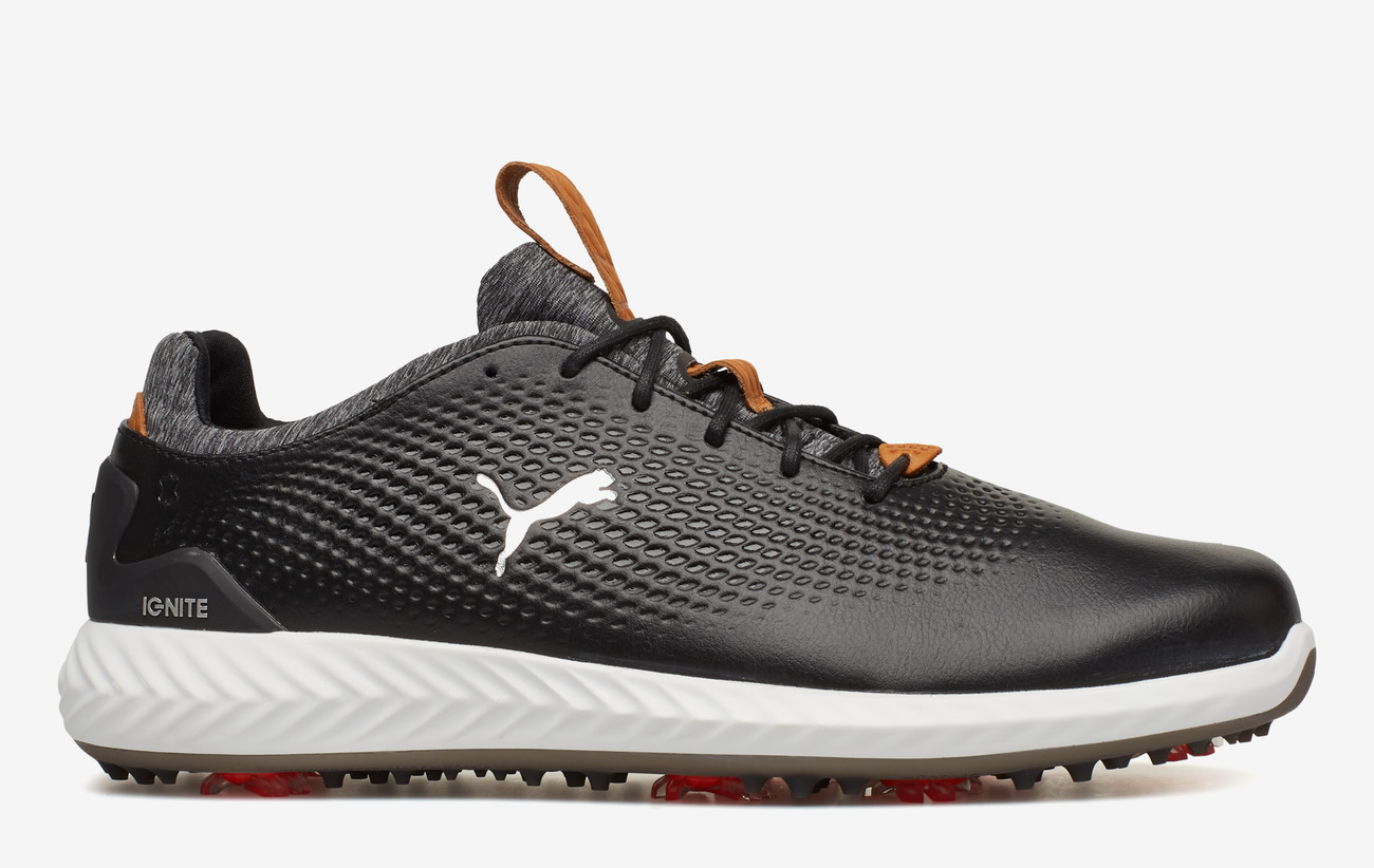 puma men's ignite pwradapt leather golf shoes