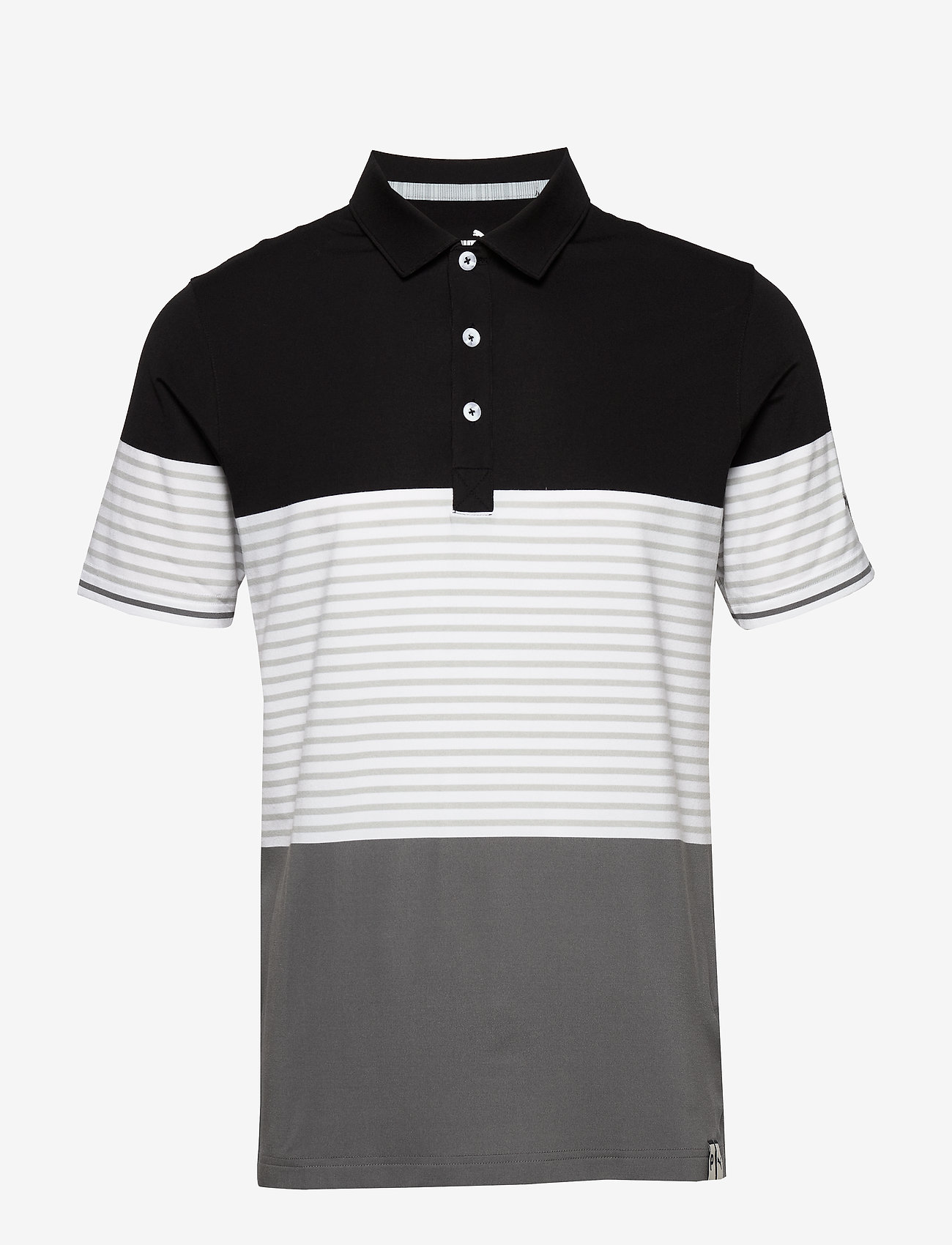 black puma golf shirt