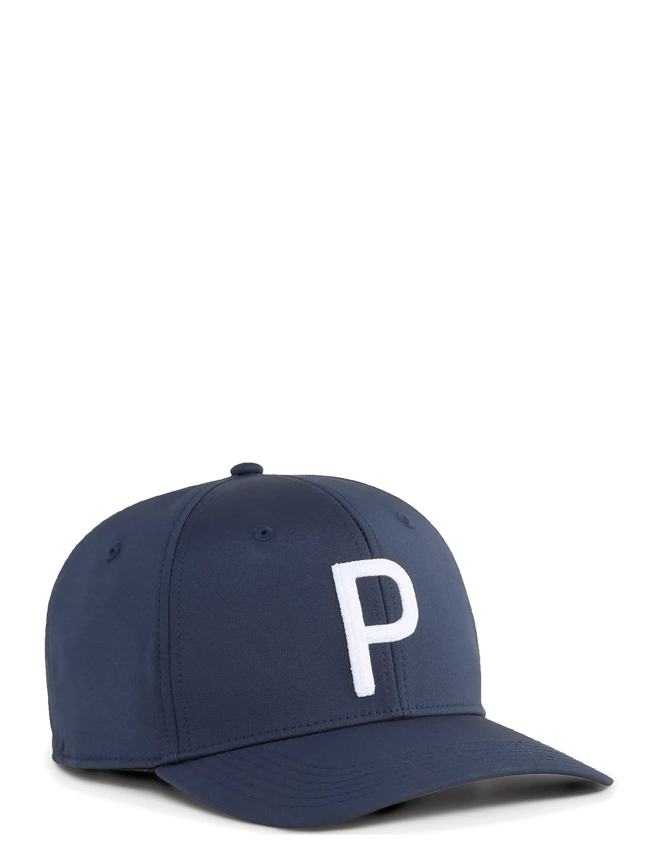 PUMA Golf Heritage P Tech Cap, One Size, Navy, Sport Accessories > Sport Caps, Herre