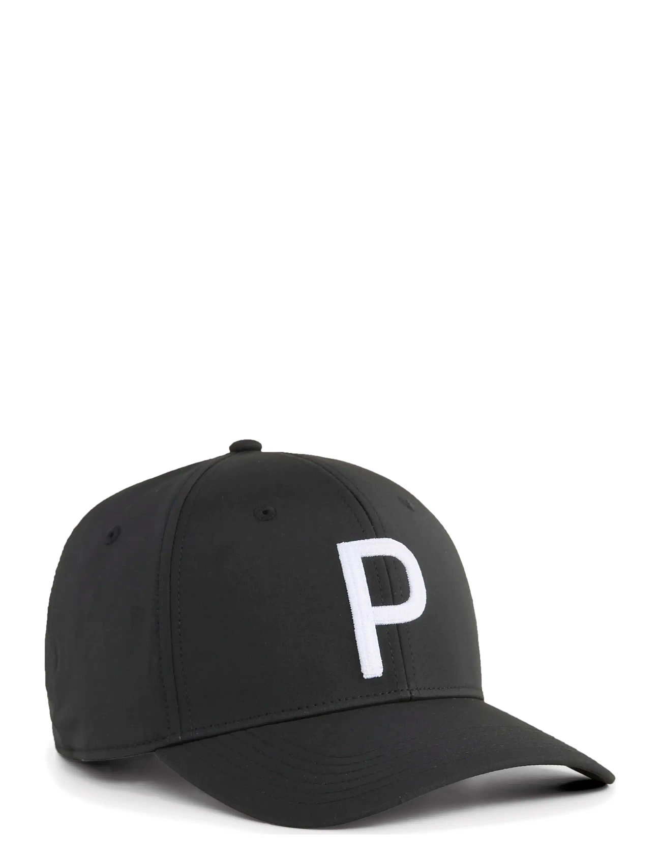 PUMA Golf Heritage P Tech Cap, One Size, Black, Sport Accessories > Sport Caps, Herre