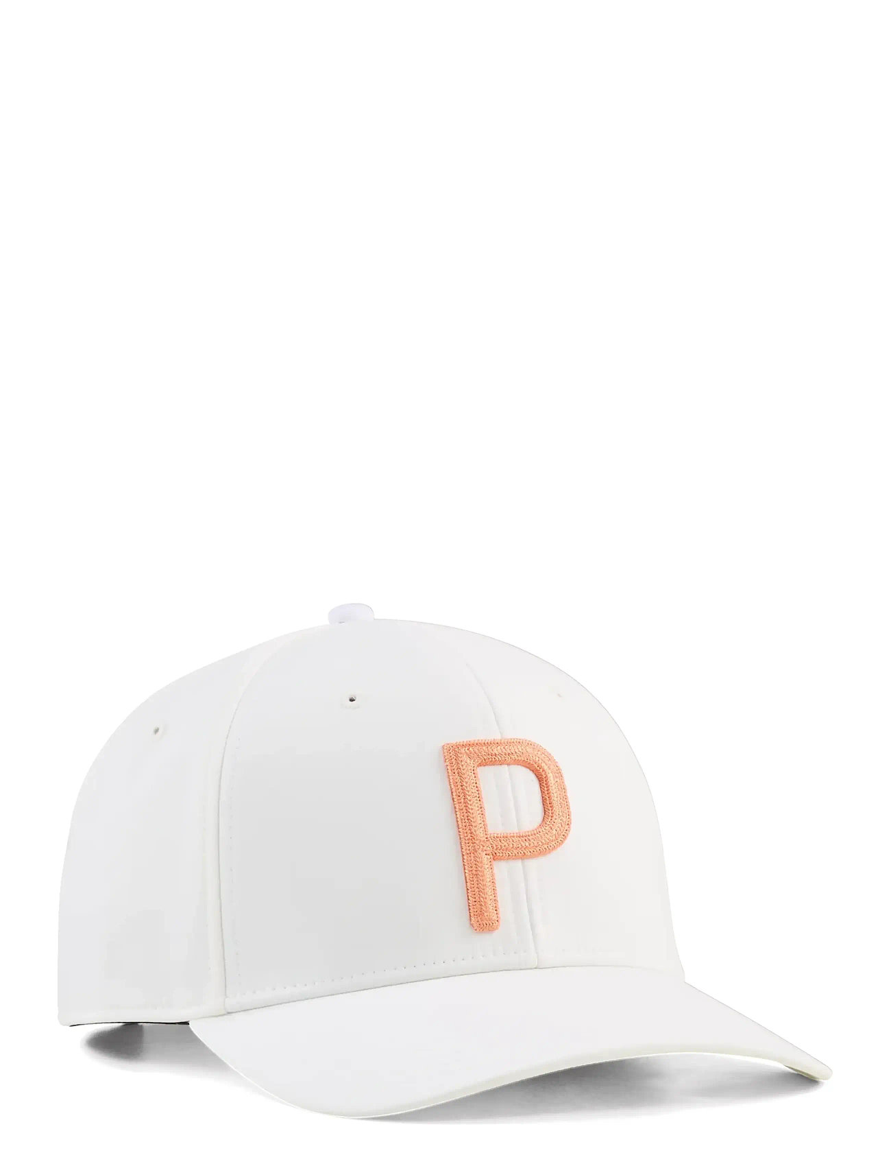 PUMA Golf Heritage P Tech Cap, One Size, White, Sport Accessories > Sport Caps, Herre