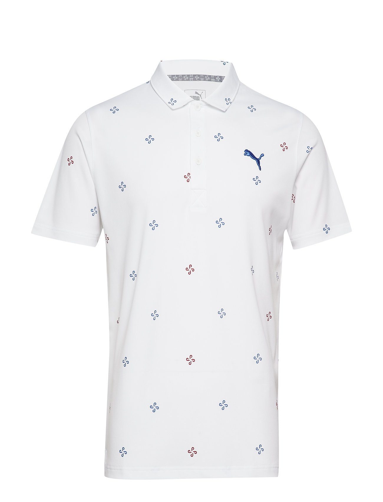 white puma golf shirt