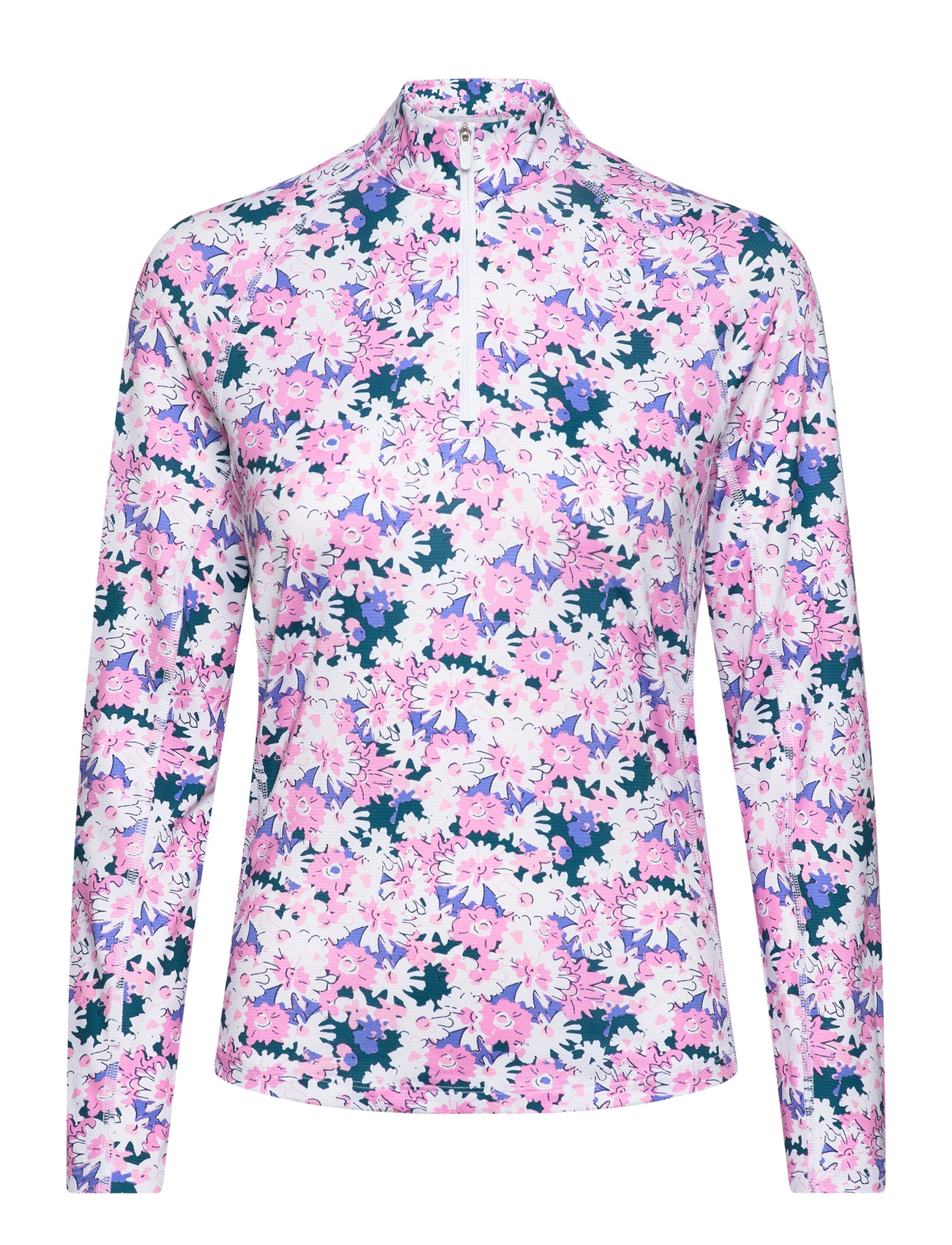 W You-V Bloom 1/4 Zip Pink PUMA Golf