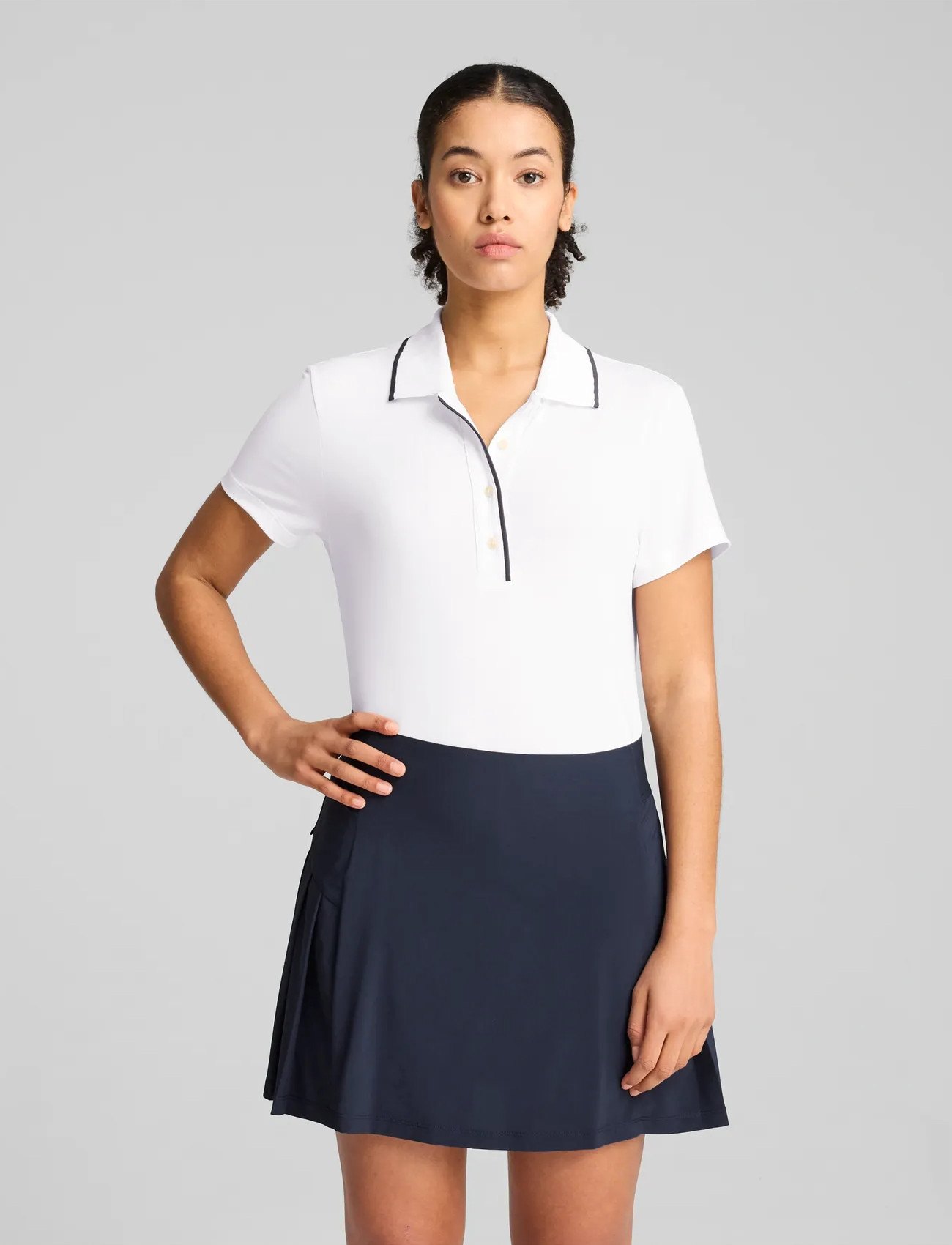 PUMA Golf W Cloudspun Bridges Ss Polo, XL, White, Sports Overdele & T-shirts > Sport Polos, Dame