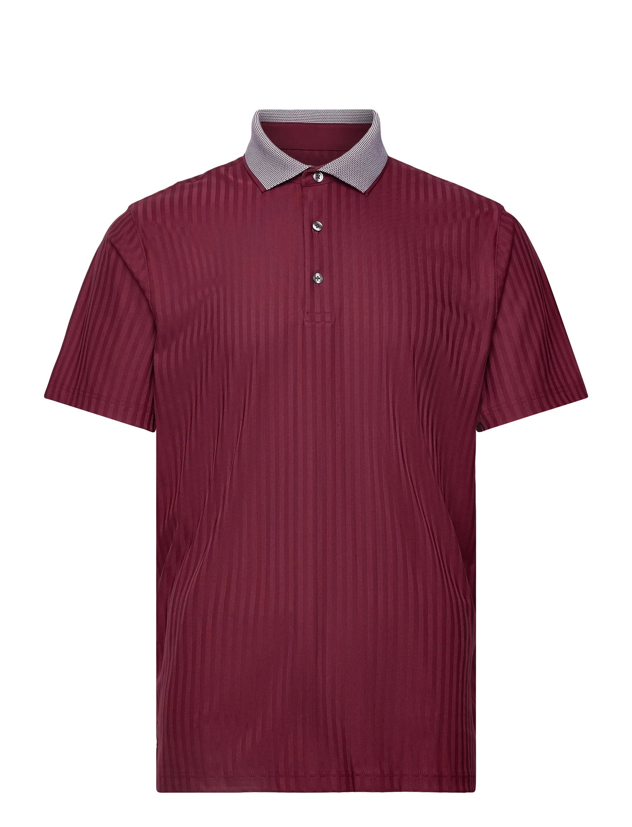 PUMA GOLF Mattr Stripe Jacquard Polo Burgundy - L - Herren