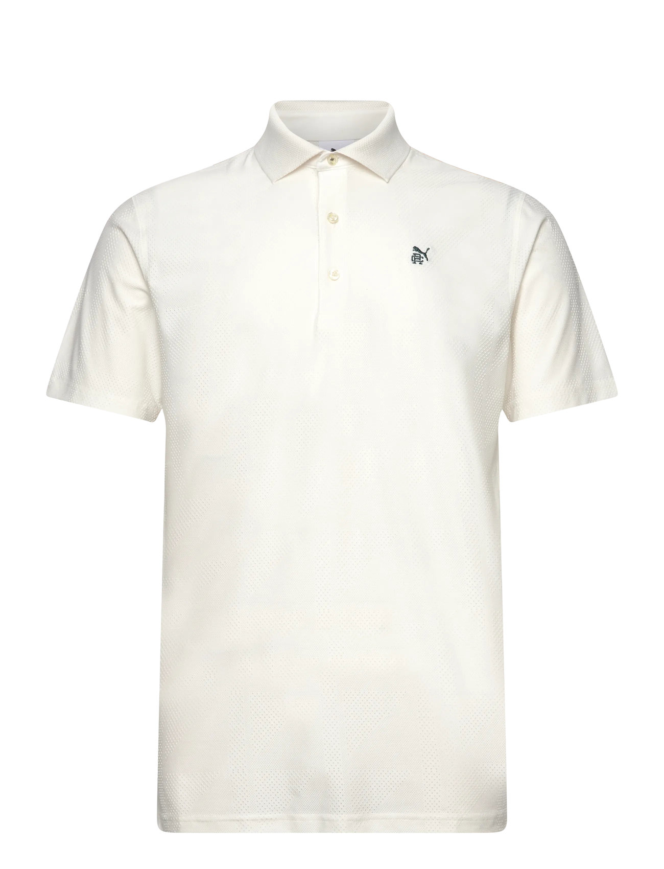 PUMA Golf Puma X Rc Mattr Jacquard Polo, M, Cream, Sport Polos > Sport Short-sleeved Polos, Herre