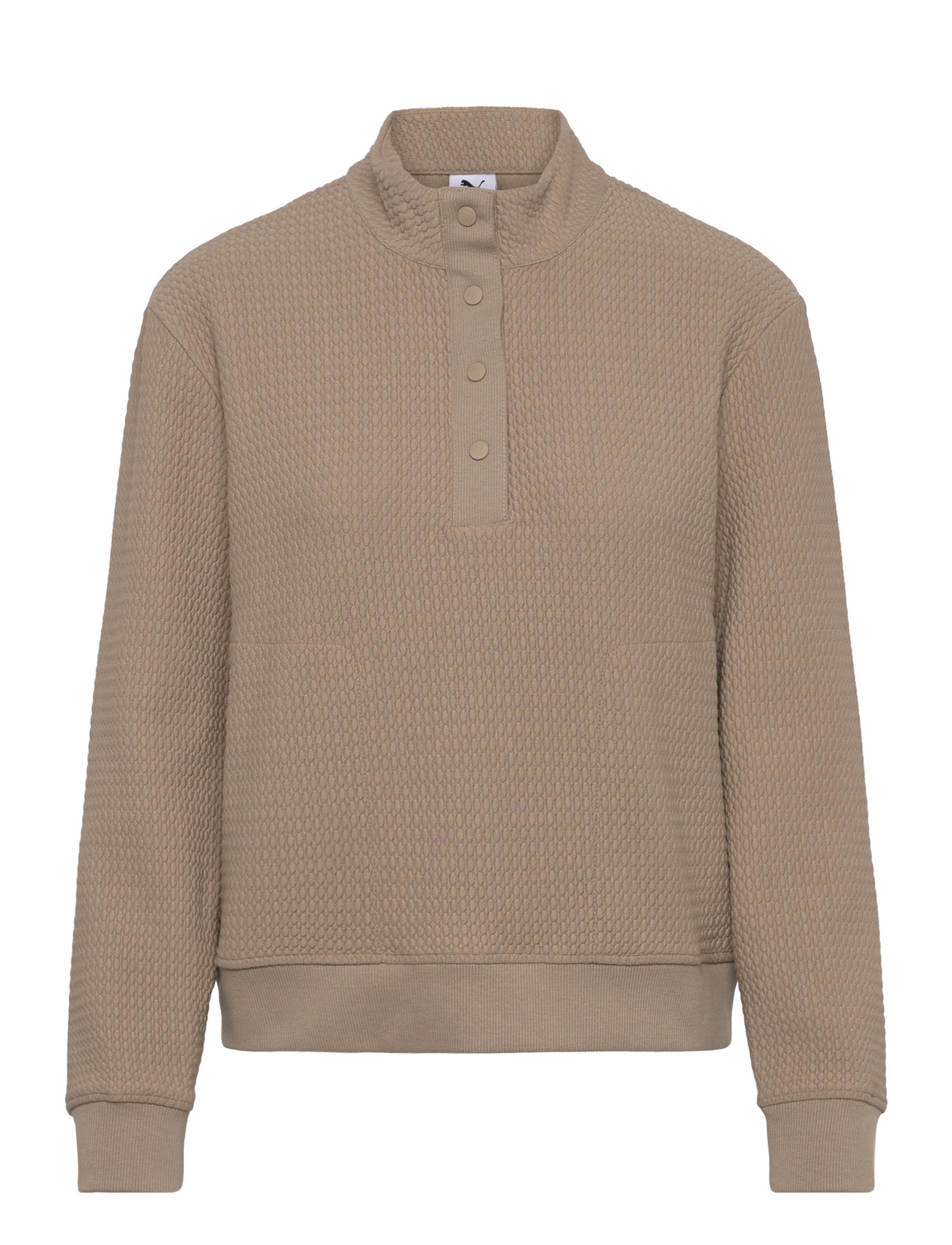 PUMA Golf W Boulder 1/2 Snap Pullover, XS, Beige, Sports Overdele & T-shirts > Sport Long Sleeve Overdele, Dame