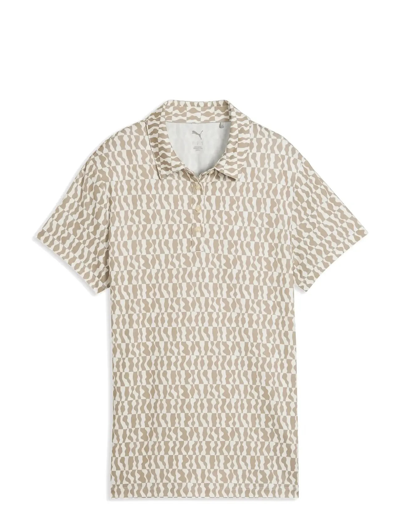 PUMA GOLF W Cloudspun Wavey Ss Polo Beige - XS - Damen