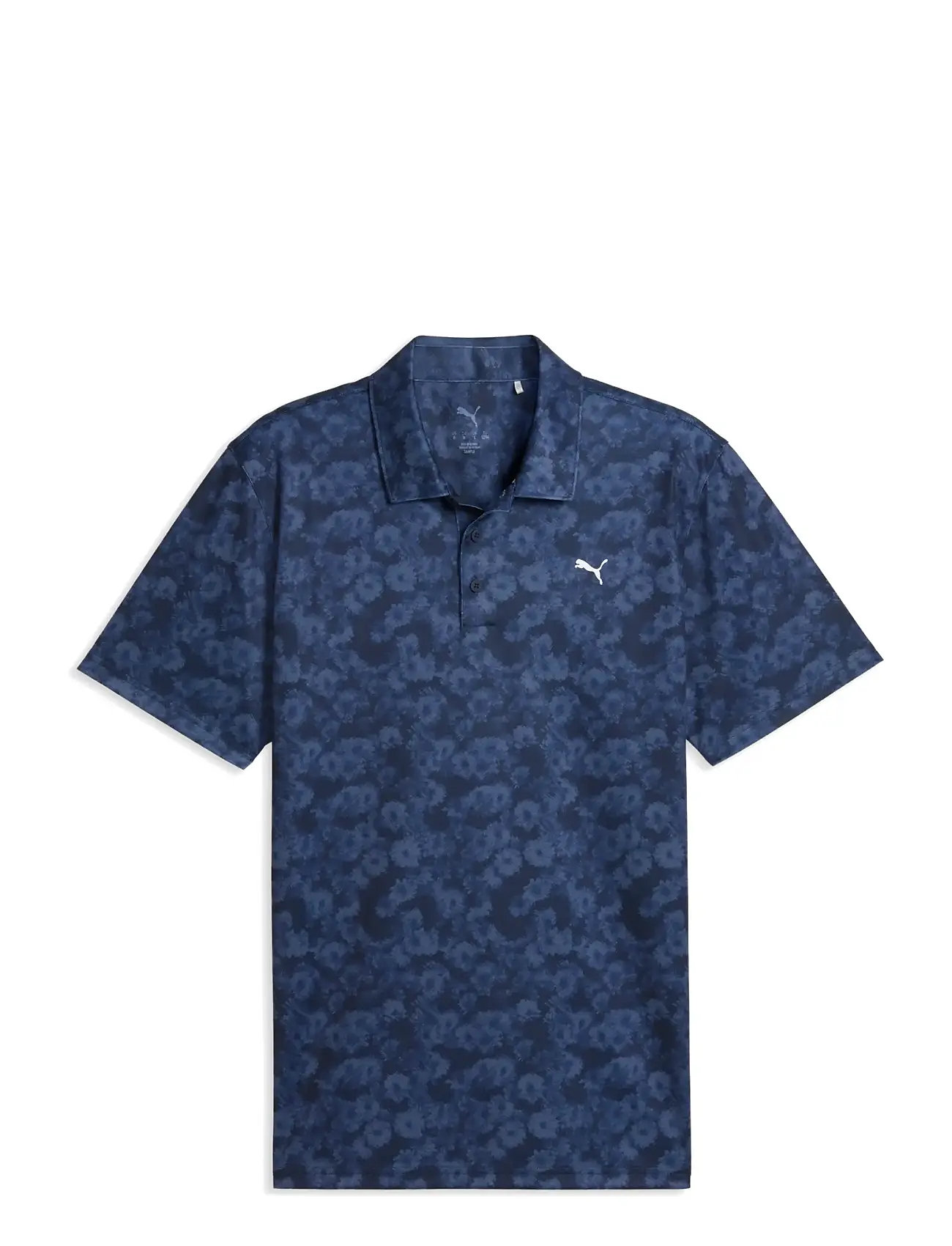 PUMA Golf Pure 2.0 Floral Polo, 3XL, Navy, Sport Polos > Sport Short-sleeved Polos, Herre