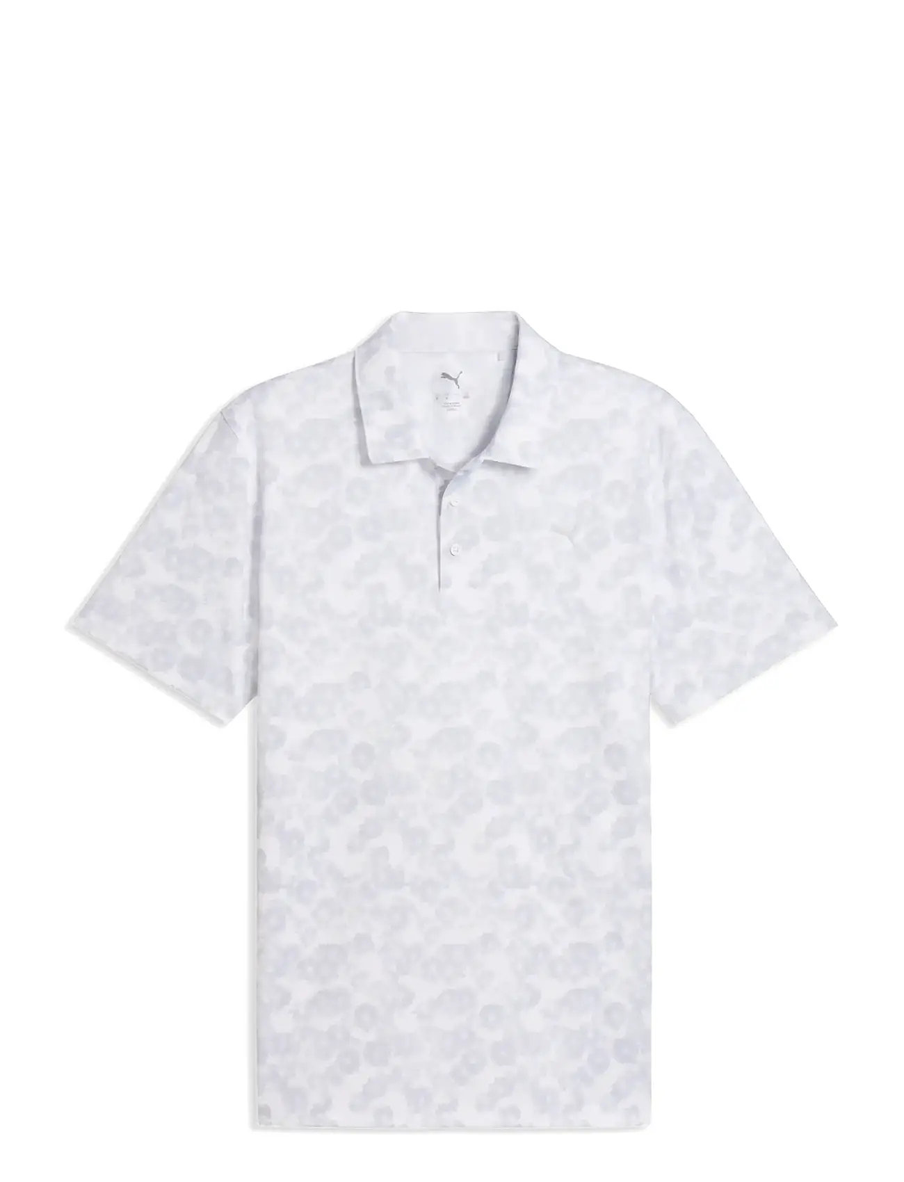 PUMA Golf Pure 2.0 Floral Polo, XL, Grey, Sport Polos > Sport Short-sleeved Polos, Herre