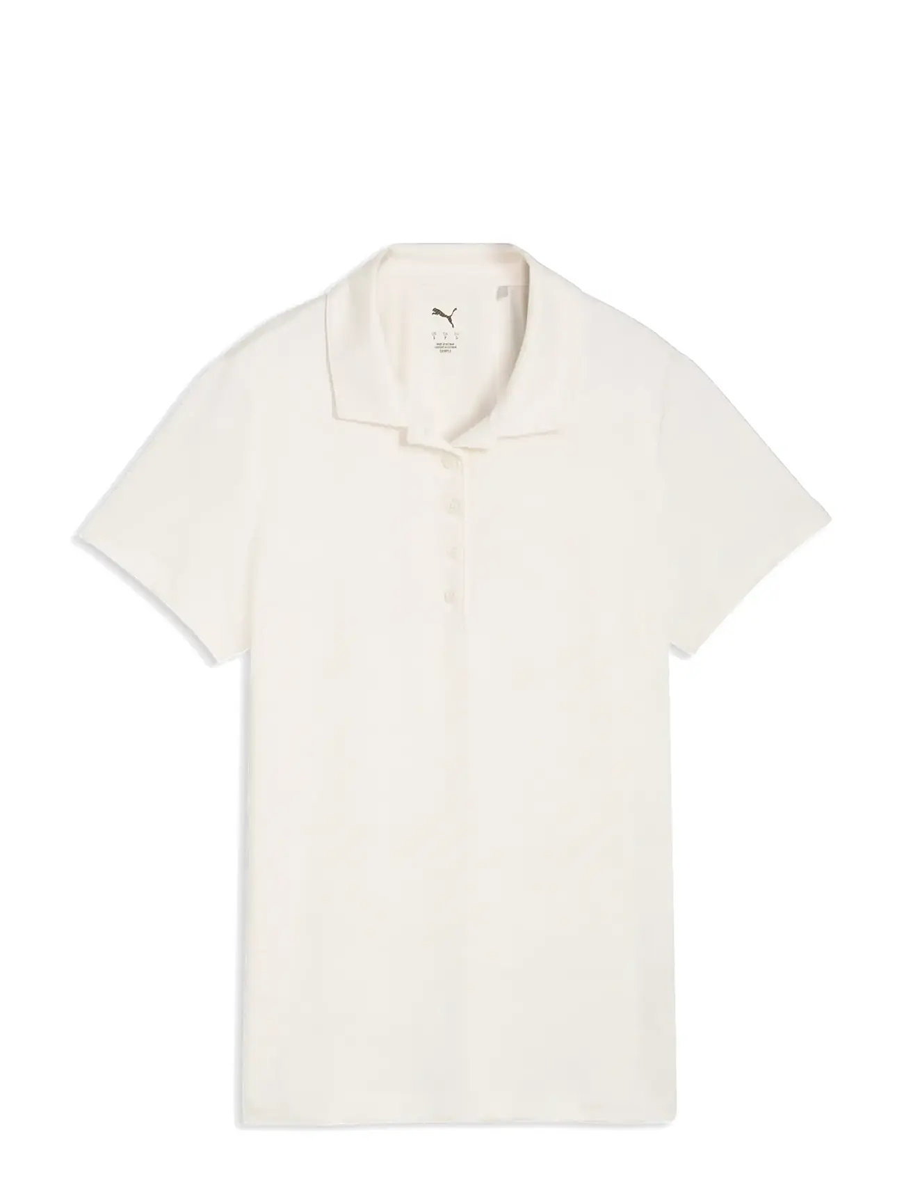PUMA Golf W Floral Lace Jacquard Ss Polo, XL, Cream, Sports Overdele & T-shirts > Sport Polos, Dame