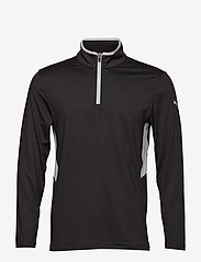 PUMA Golf - Rotation 1/4 Zip - sweatshirts - puma black - 0