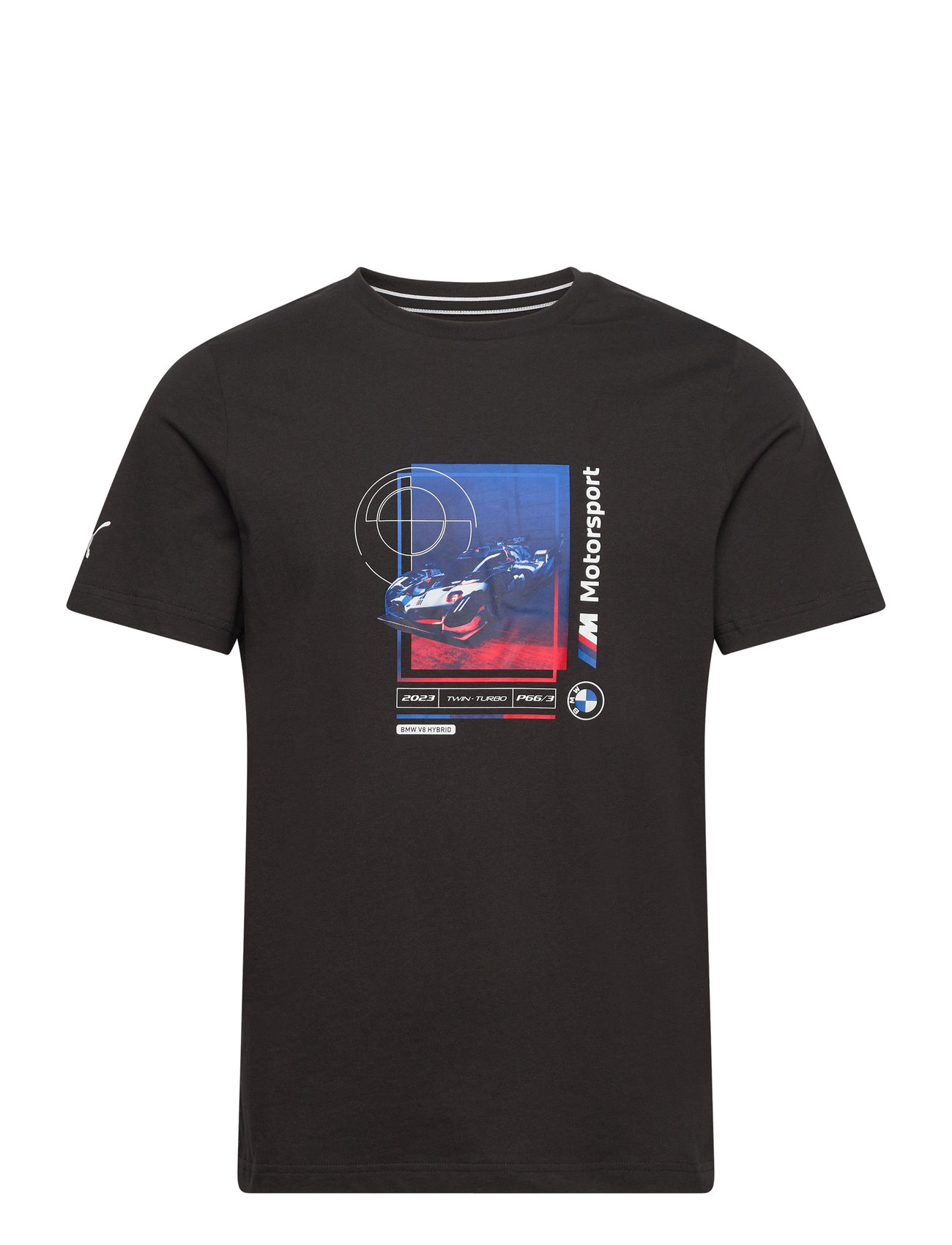 Bmw Mms Car Graphic Tee 2 Sport T-shirts Short-sleeved Black PUMA Motorsport