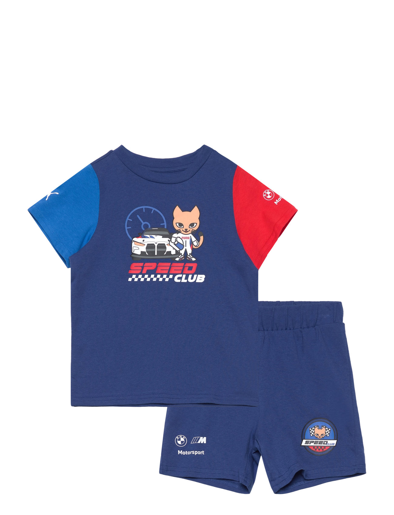 Bmw Mmw Toddler Shortsleeve Set Sport Sets With Short-sleeved T-shirt Blue PUMA Motorsport