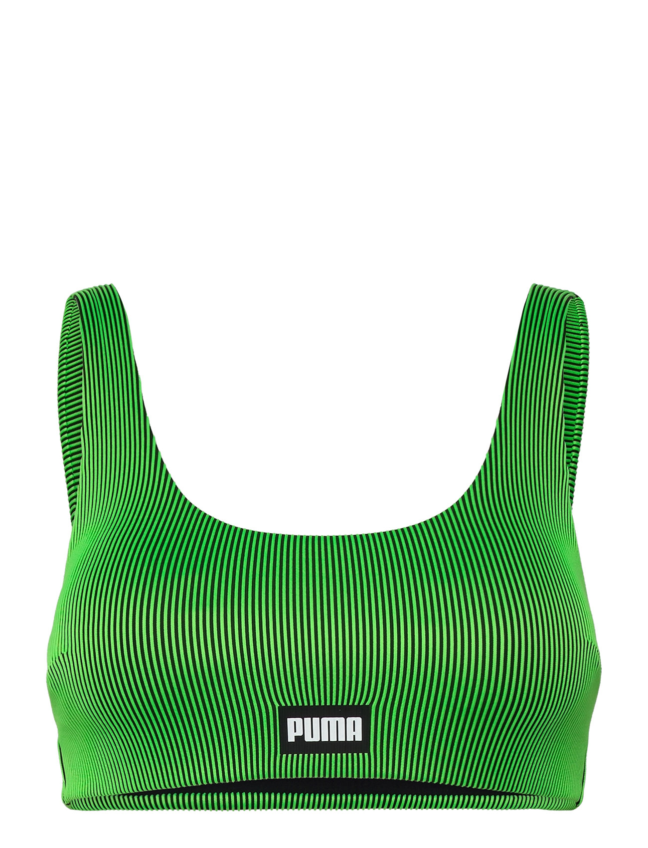 Puma Swim Women Ribbed Scoop Neck T Green Puma Swim