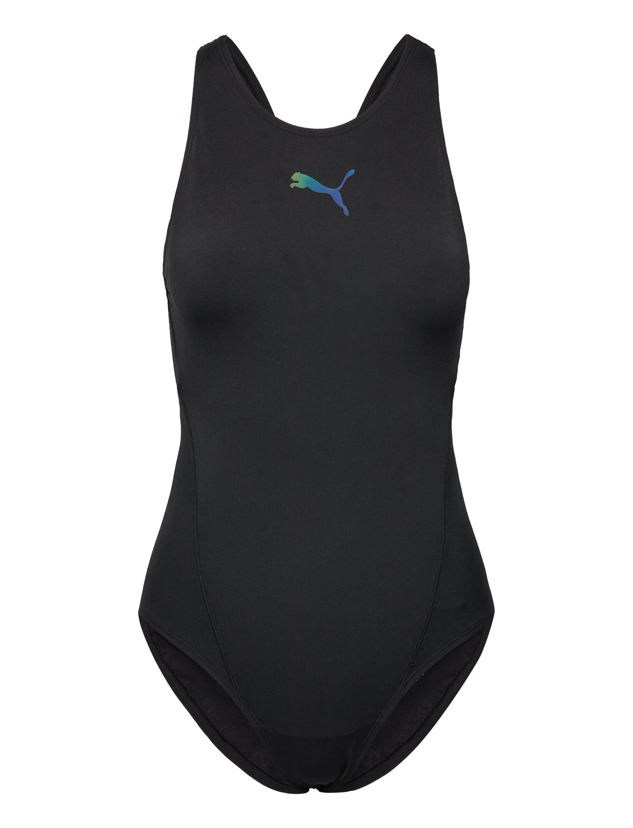 PUMA SWIM Puma Swim Damen Raceback Badeanzug 1P Schwarz - S - Damen