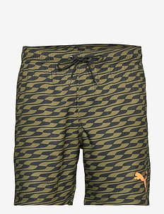 PUMA SWIM MEN FORMSTRIP MID SHORTS - shorts de bain - moss green combo