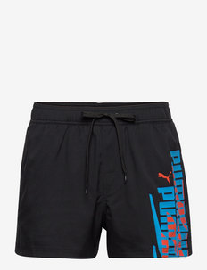 PUMA SWIM MEN GRAPHIC SHORT SHORTS - shorts de bain - black combo