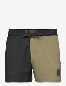 PUMA SWIM MEN COLOUR BLOCK SHORT SH - shorts de bain - moss green combo