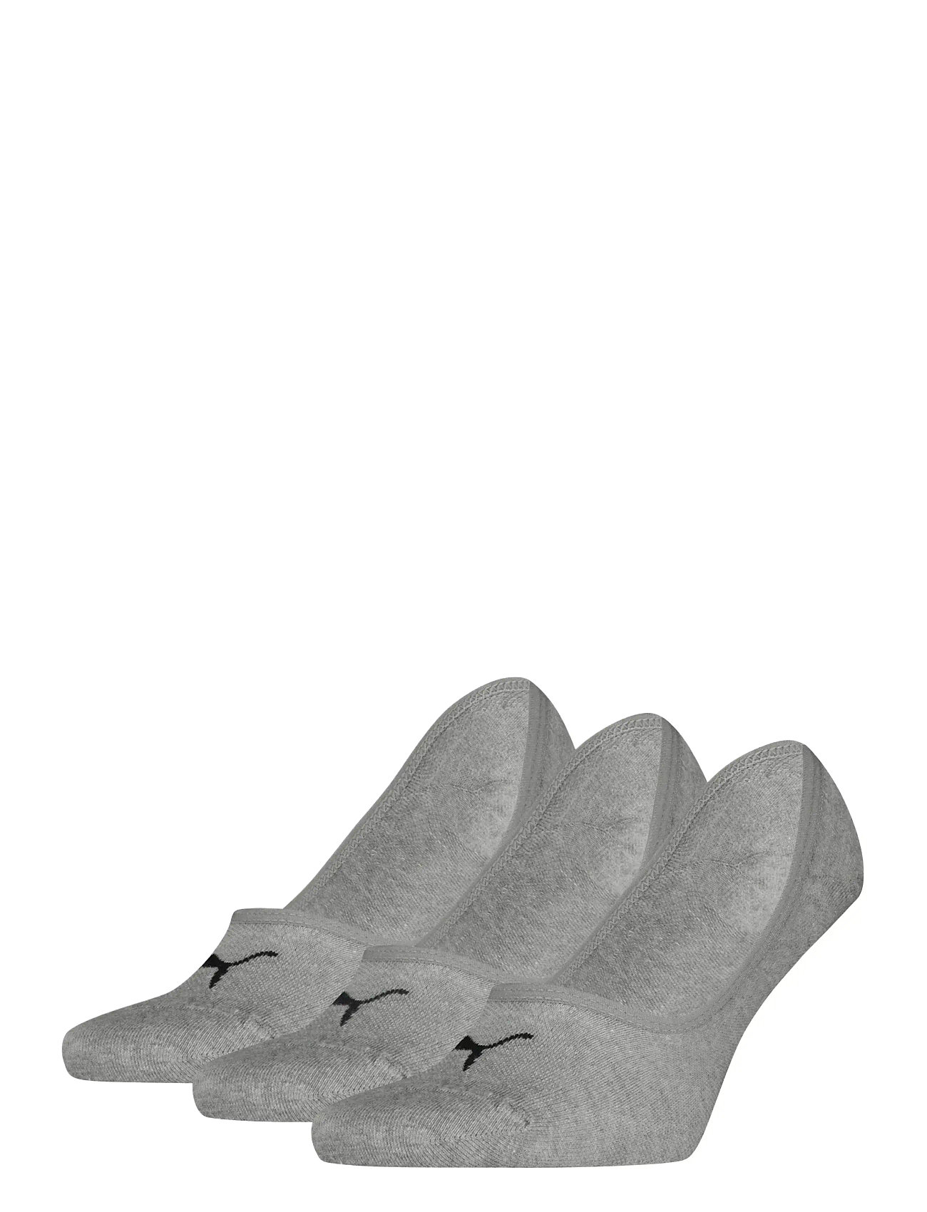 PUMA Puma Unisex Footie 3P, 35-38, Grey, Sokker > Ankelstrømper, Herre