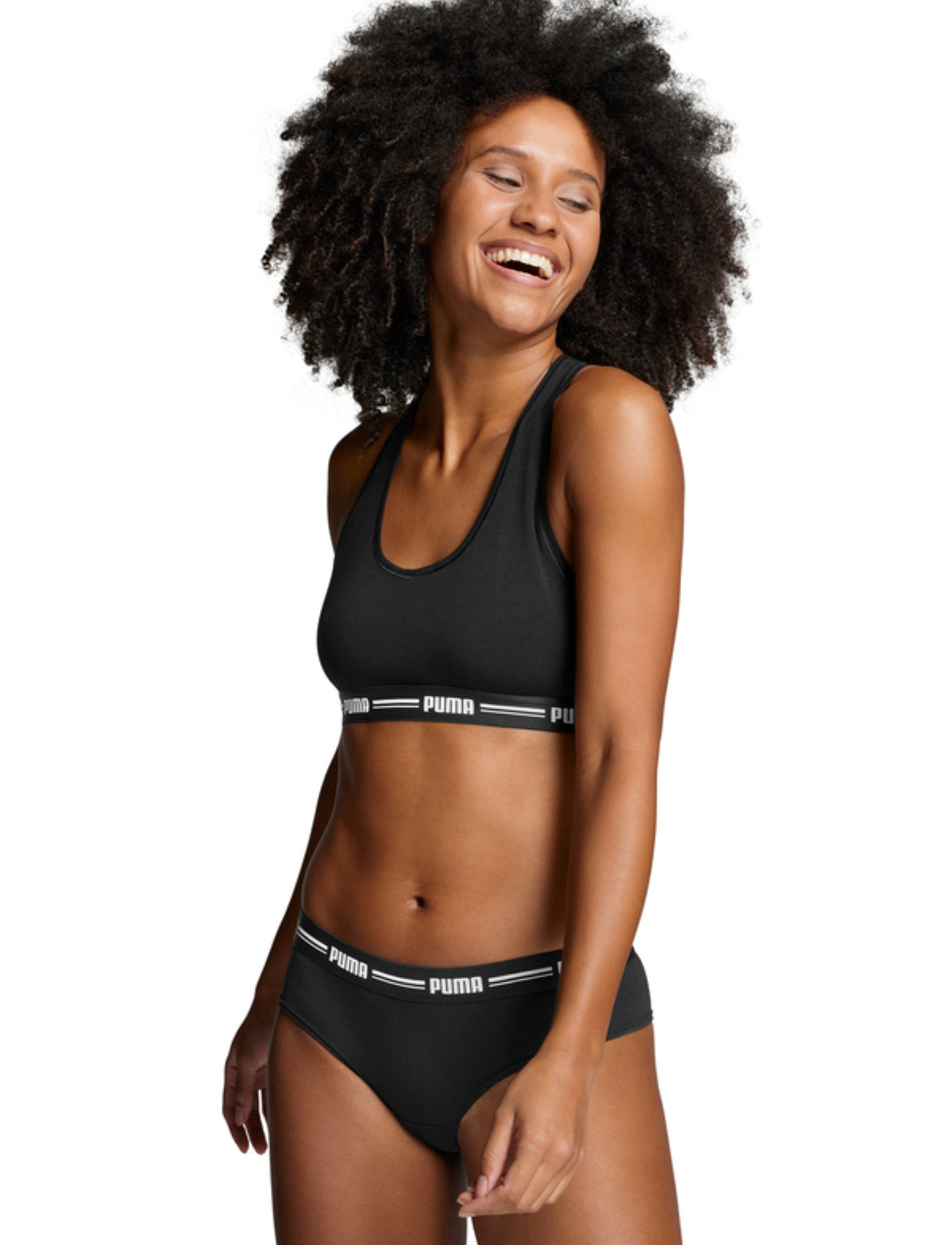PUMA Puma Women Brazilian 2P Hang, S, Black, Trusser > Brasilianske Trusser, Dame
