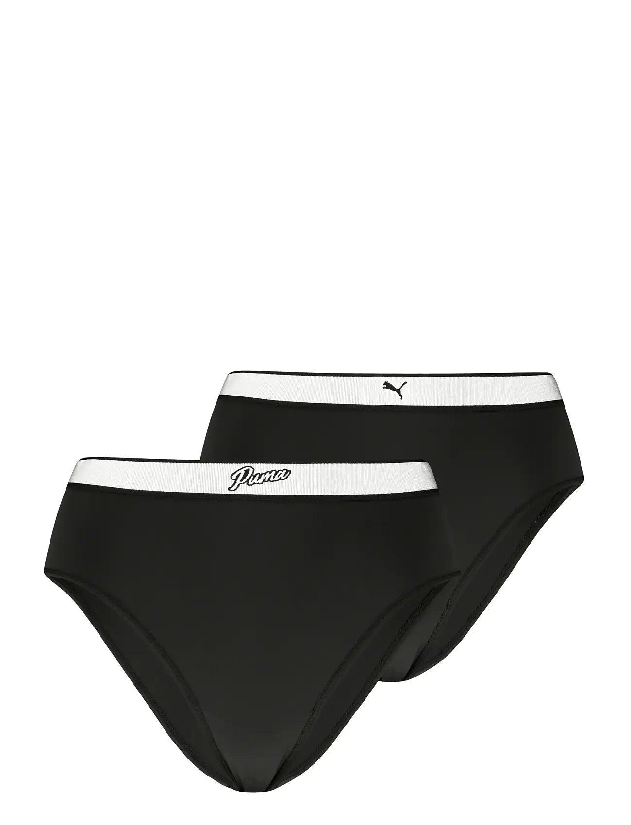 PUMA Puma Women High Waist Brazilian 2P Pack, S, Black, Sport Clothing > Sport Underwear, Dame