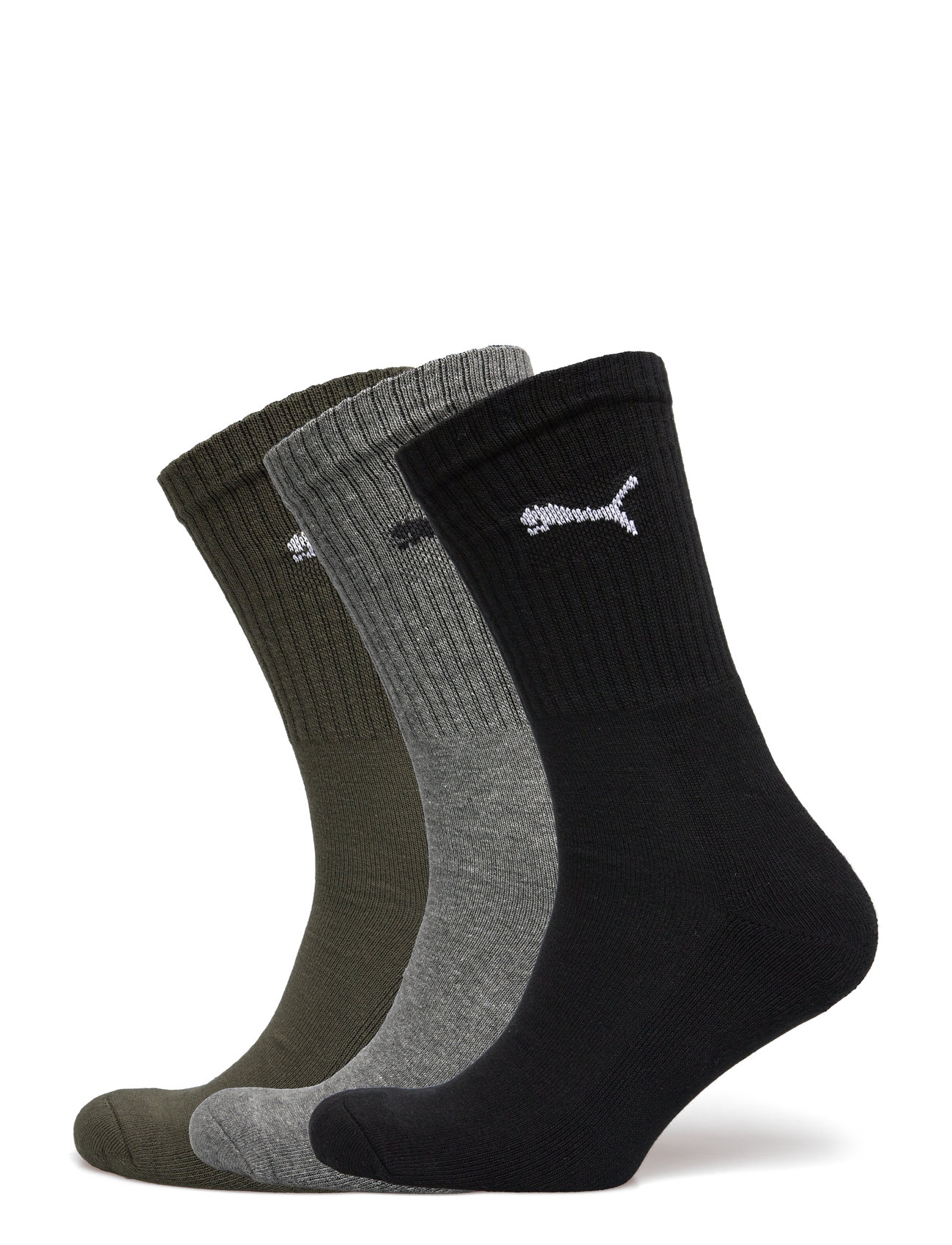 PUMA Puma Unisex Crew Socke 3P Patterned - 35-38 - Damen