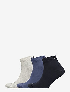 PUMA UNISEX QUARTER PLAIN 3P - multipack socks - navy/grey/nightshadow blue