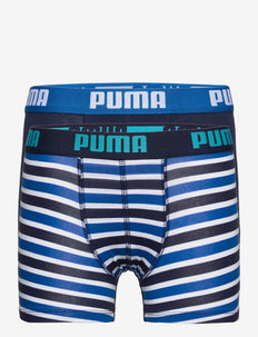 PUMA BOYS BASIC BOXER PRINTED STRIP - strømper & undertøj - blue