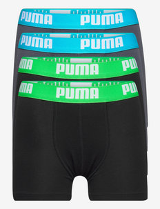 PUMA BOYS BASIC BOXER 4P ECOM - sokken & ondergoed - india ink / turquoise