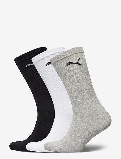 PUMA CREW SOCK LIGHT 3P - regular socks - white / grey / black