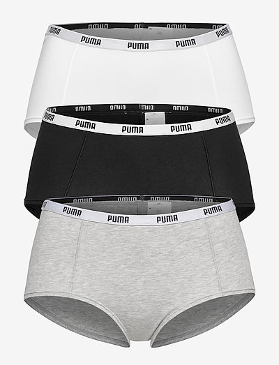 PUMA MINI SHORT 3P PACK - hipster biksītes un šortiņi - white / grey / black