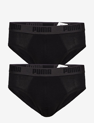 PUMA BASIC BRIEF 2P - multipack underpants - black / black