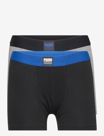 PUMA BOYS PLACED LOGO BOXER 2P - socks & underwear - blue combo