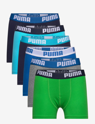 PUMA BOYS BASIC BOXER 6P ECOM - socks & underwear - blue/green
