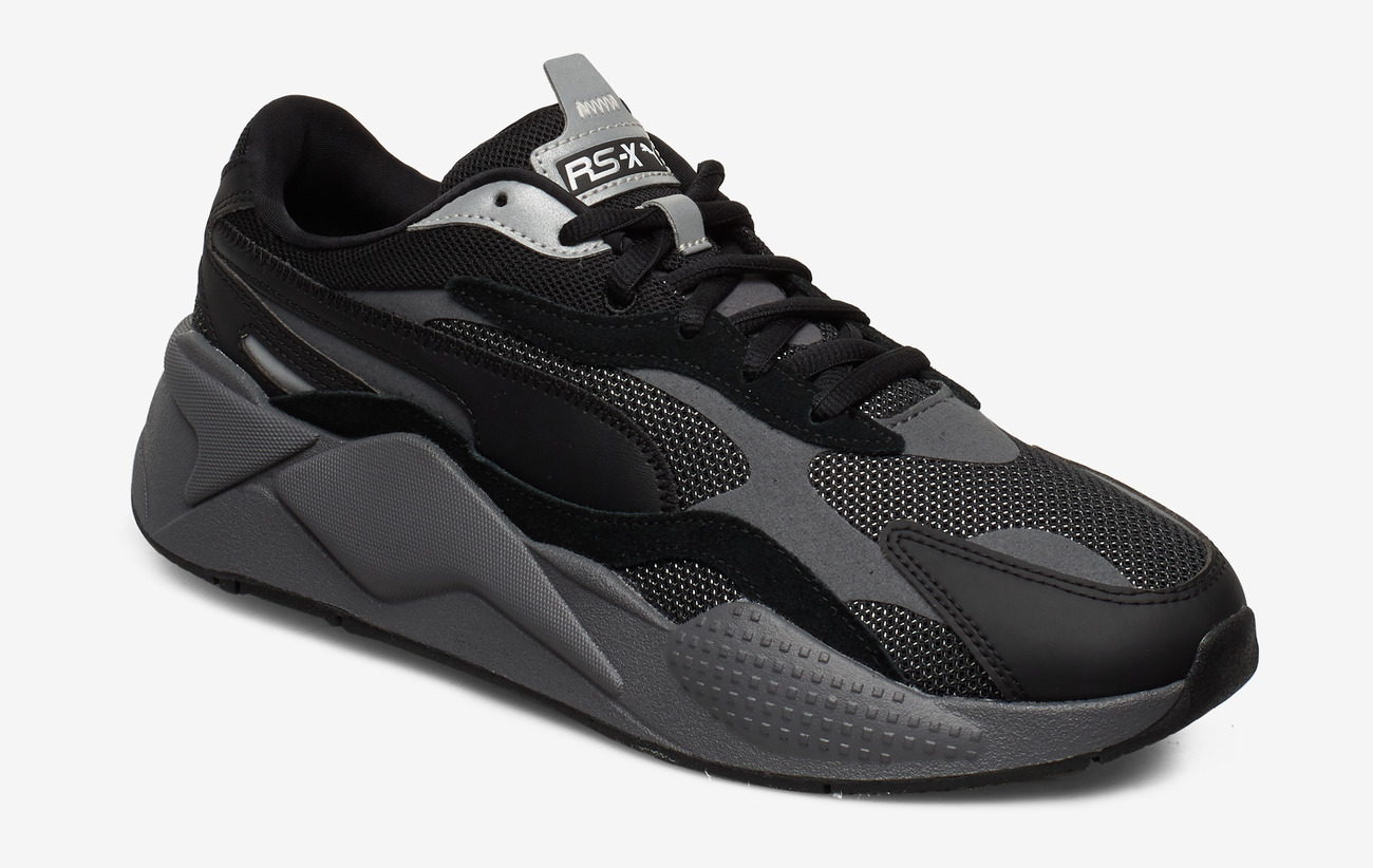 puma rs x puzzle men's black sneakers