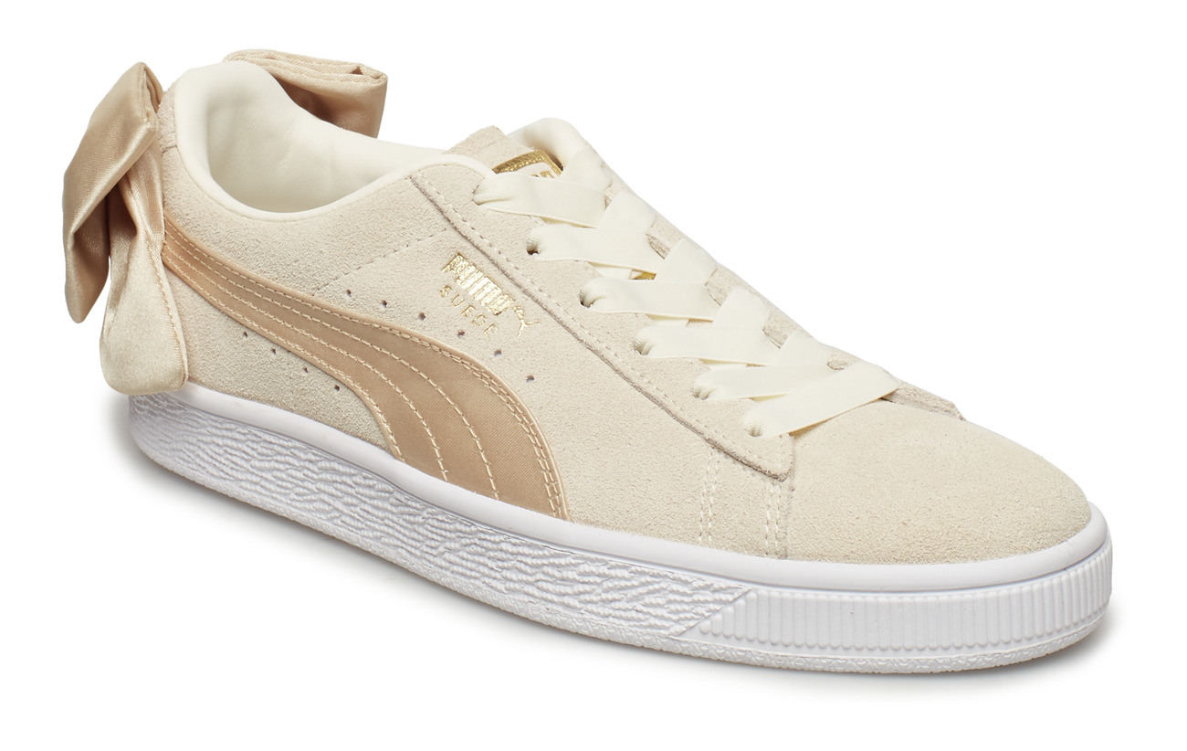 PUMA Suede Bow Varsity Wns (Marshmallow-metallic Gold), (45 €) | Large  selection of outlet-styles | Booztlet.com