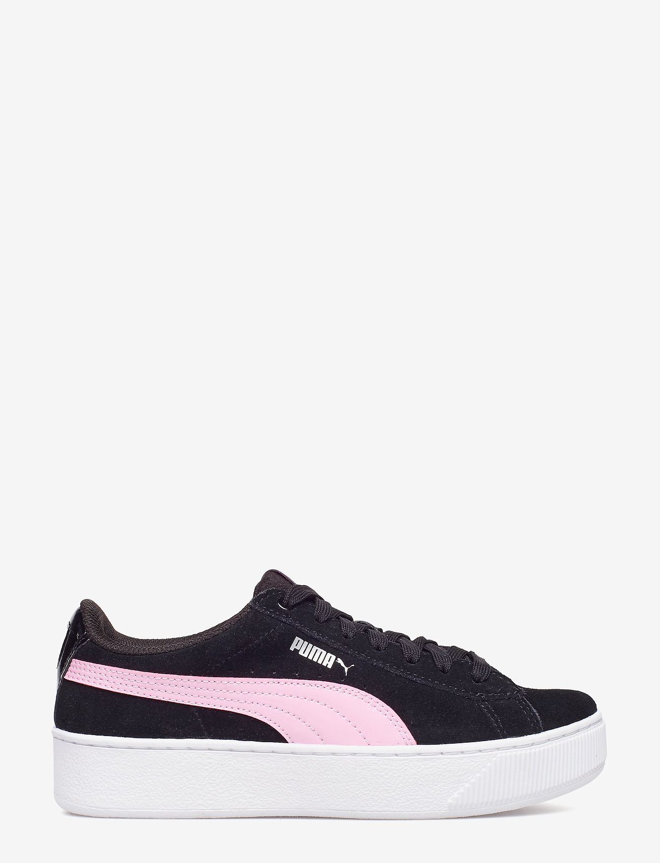 puma vikky platform black and white