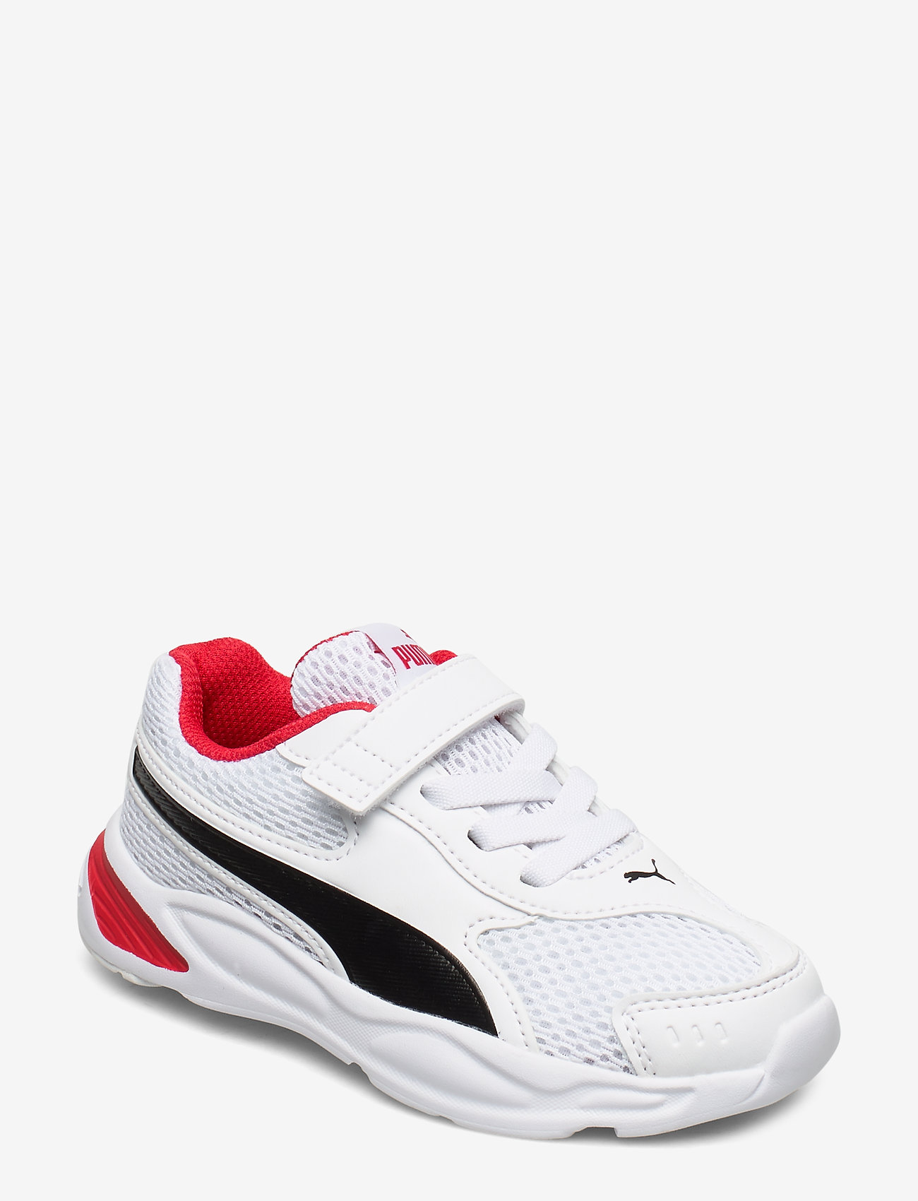 red and white puma sneakers