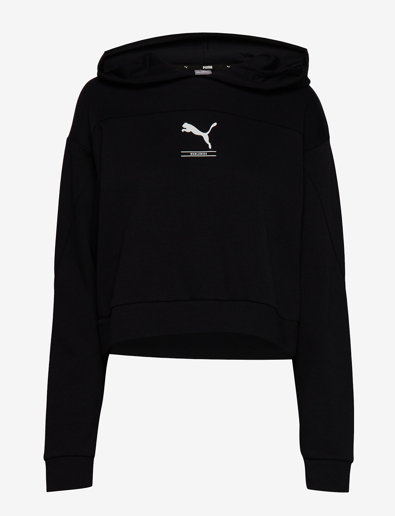 puma black zip up hoodie
