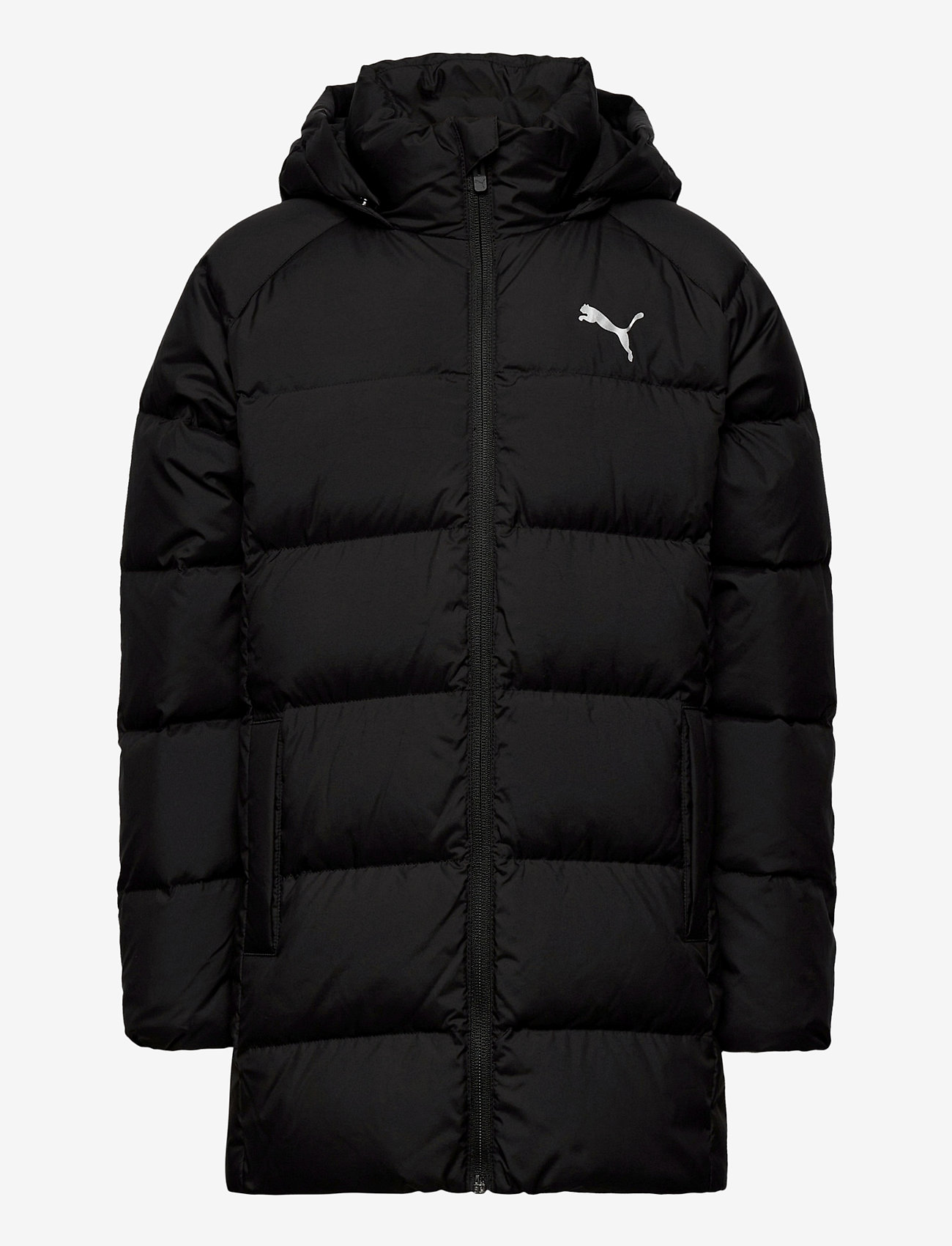 black puma puffer jacket