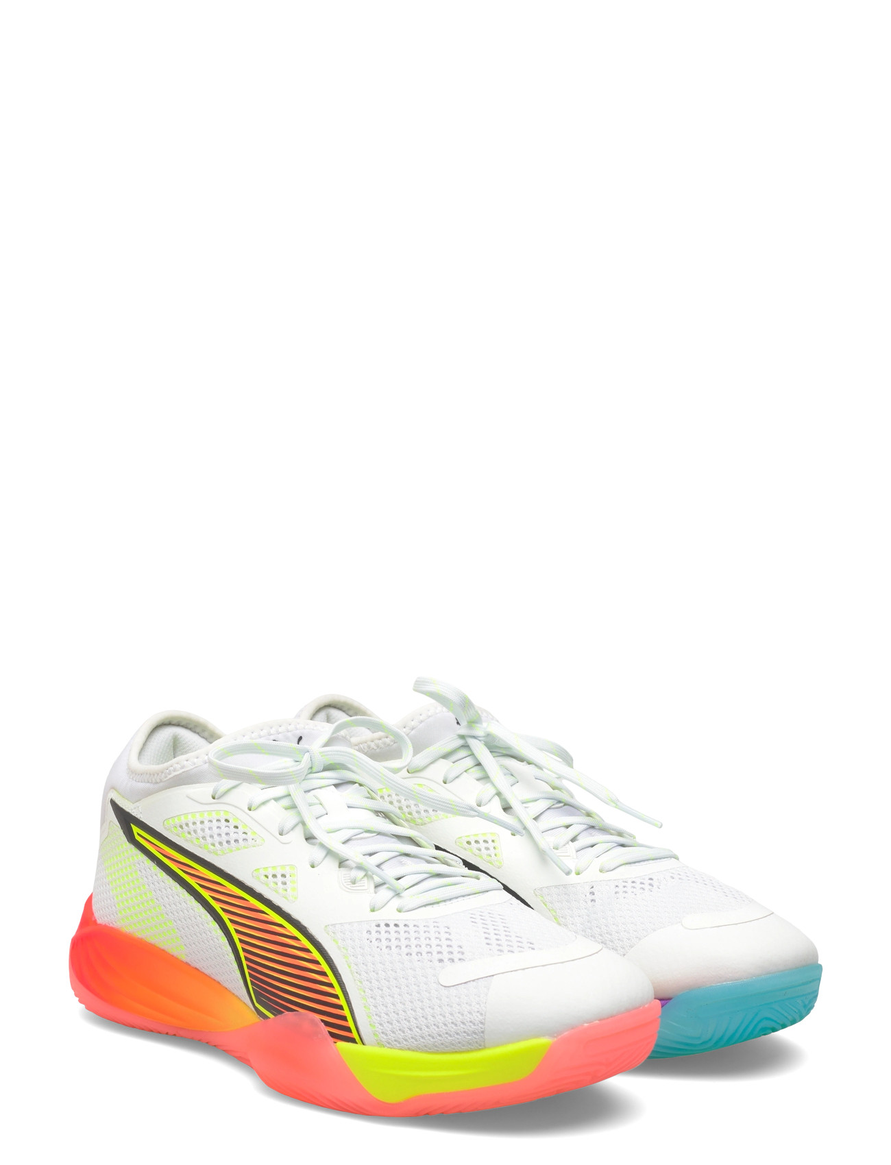 PUMA Eliminate Nitro Sqd 4 Game On Puma White, 44.5, Multi/patterned, Sport Sko > Sport Indoor Sko, Herre
