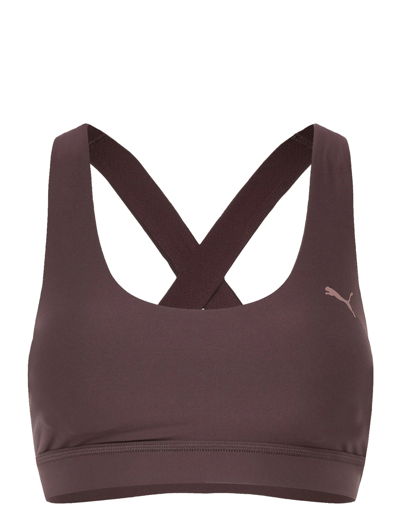PUMA Cloudspun Bra - Mid, S, Brown, Sport Clothing > Sport Bras - All, Dame