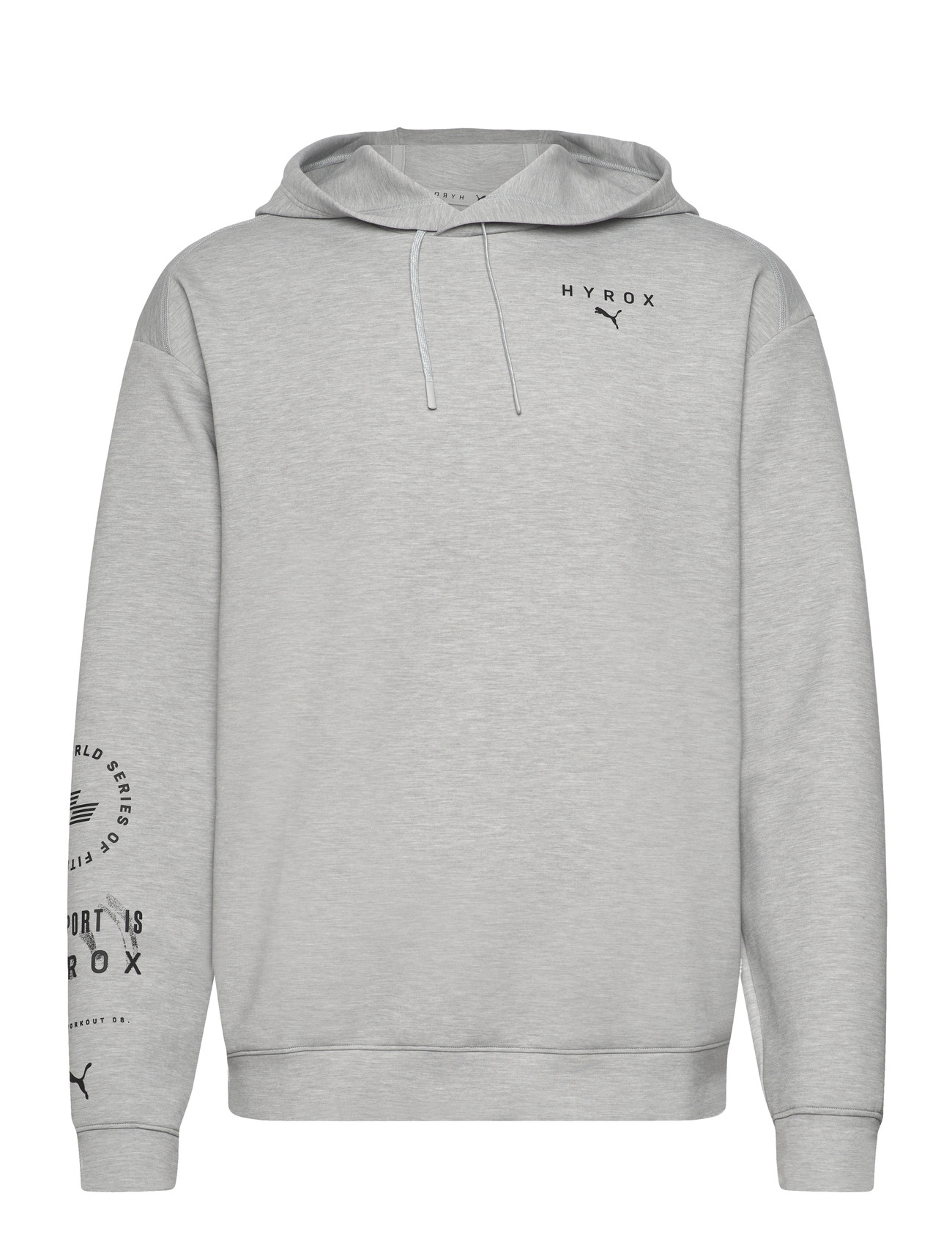 PUMA M Puma X Hyrox Cloudspun Hoodie, XL, Grey, Sport Sweatshirts & Hoodies > Sport Hoodies, Herre
